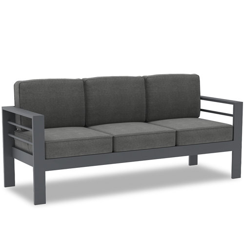 Ebern Designs Searl 73" Wide Outdoor Reversible Patio Sofa with